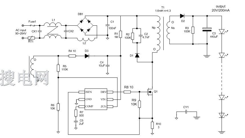 ԭ߅μԴPFC LED(q)оƬHB5810